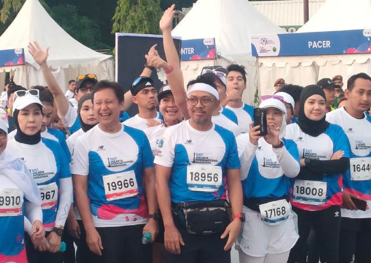 Meski diusia 60 tahun, Menkes Budi Gunadi antusias mengikuti BTN Jakim 2024 pada Minggu (23/6/2024). SP/ pradita