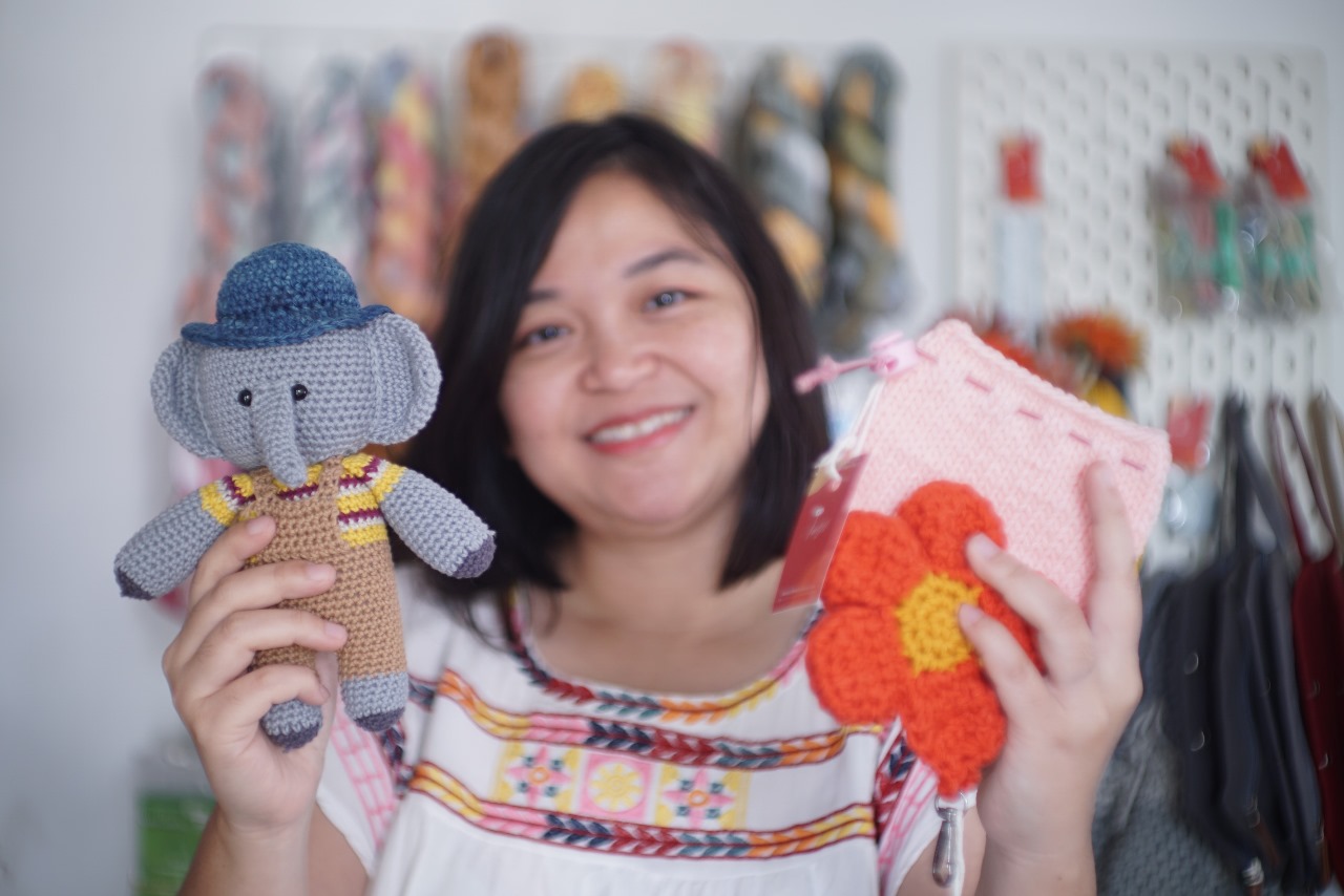 Produk kerajinan tangan berbasis rajutan dari UMKM di Surabaya dikenal hingga mancanegara. SP/Zisti