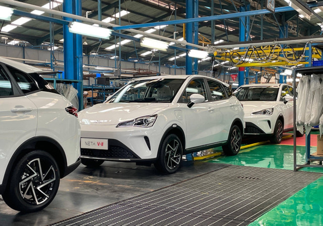 Neta V-II, mobil listrik asal China yang lolos uji ekstrem baterai. SP/ JKT