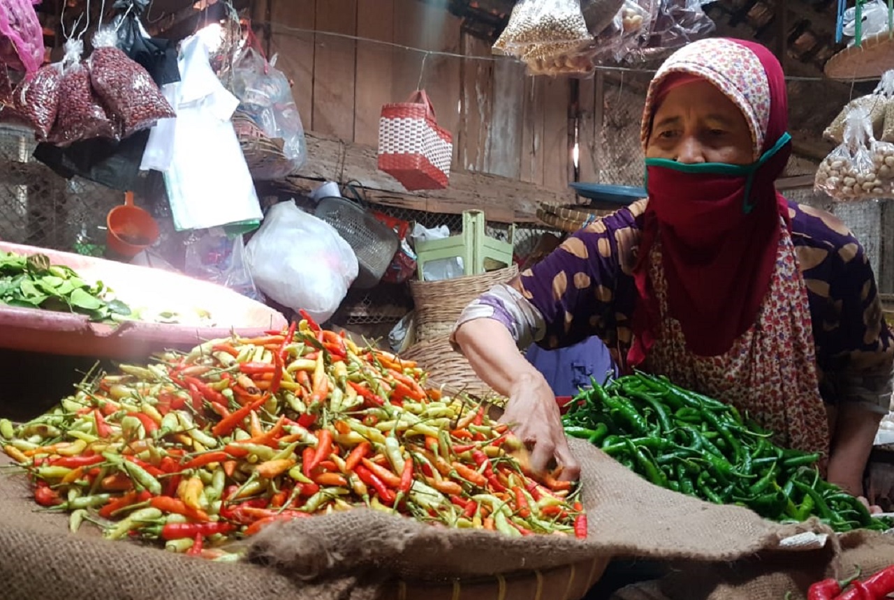 Ilustrasi. Pedagang cabai rawit di pasaran Kota Probolinggo, Jawa Timur. SP/ PRB