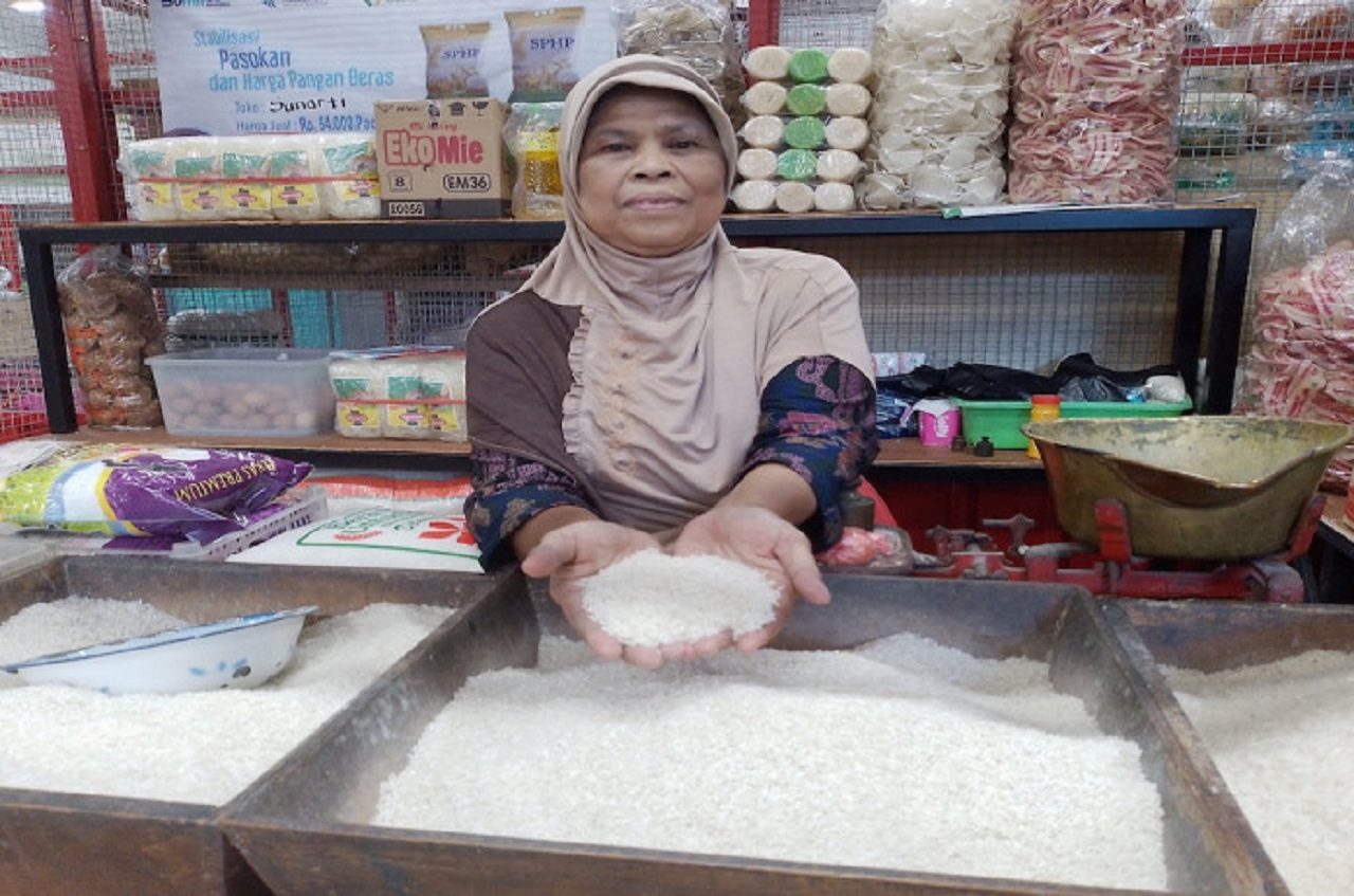 Ilustrasi. Pedagang beras di Pasar Tradisional Sumenep. SP/ SMP