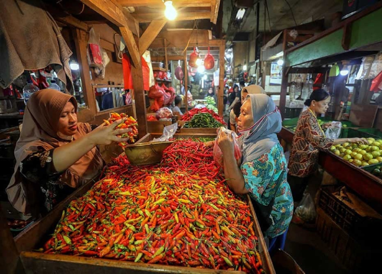 Ilustrasi. Pedagang Cabai Rawit di Malang, Jawa Timur. SP/ MLG