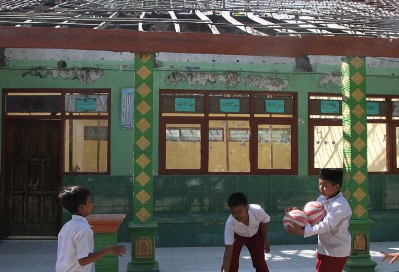 Ilustrasi. Salah satu bangunan sekolah yang rusak di Kabupaten Ngawi, Jawa Timur. SP/ NGW