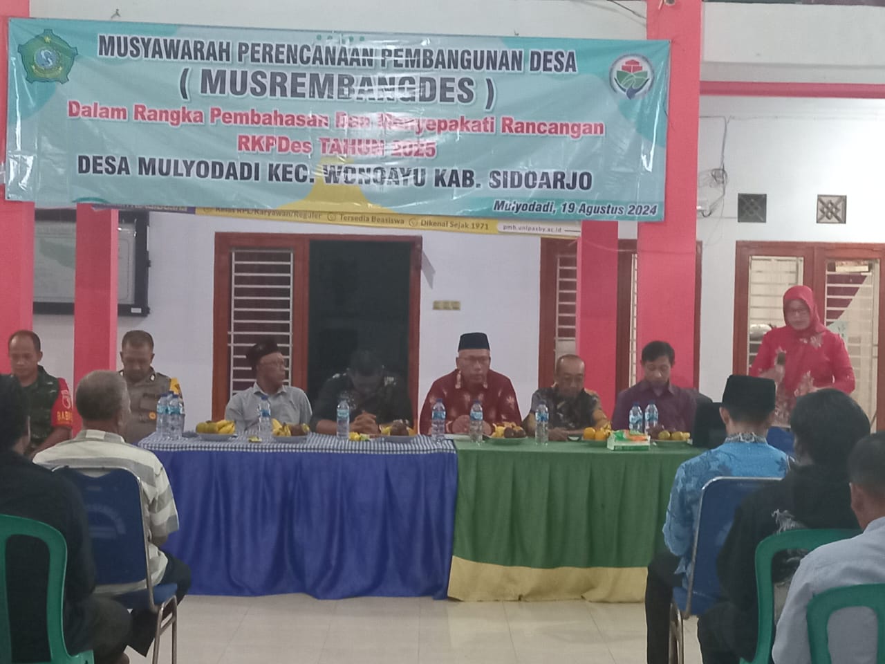 Kegiatan Musrenbangdes di pendopo kantor Desa Mulyodadi, Kecamatan Wonoayu. SP/JUM