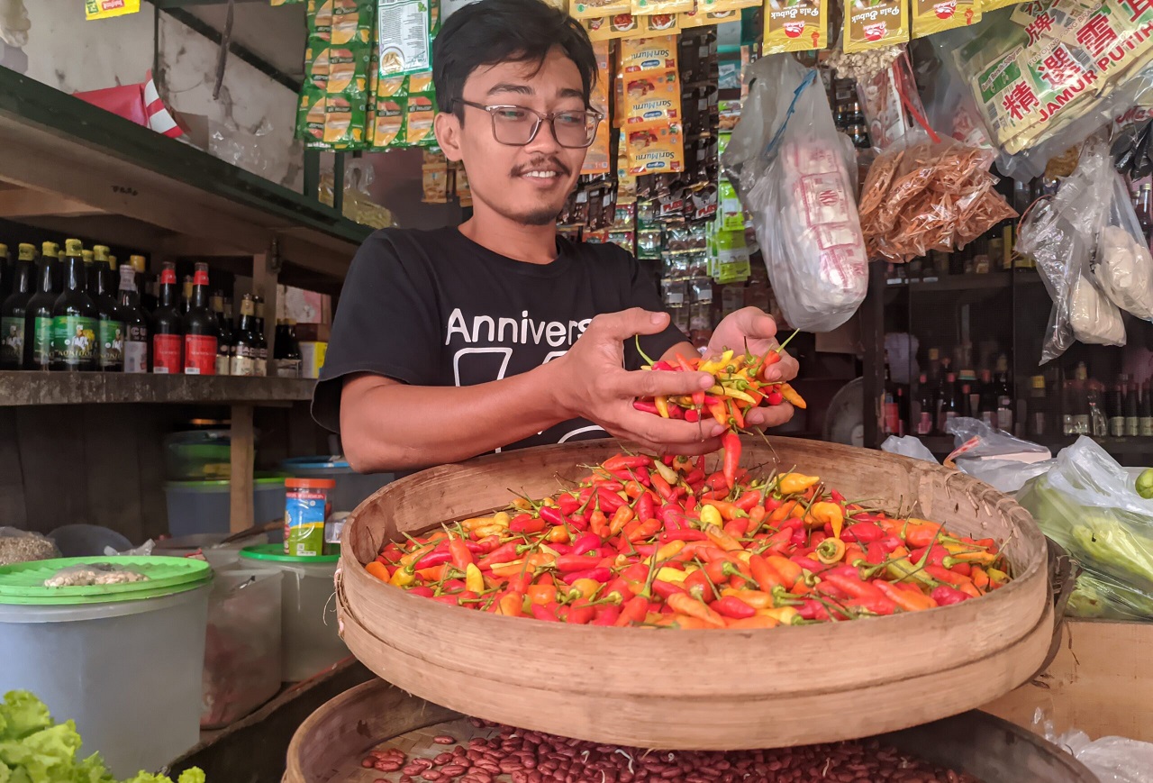 Ilustrasi. Pedagang cabai rawit di salah satu Pasar Tradisional Kota Malang. SP/ MLG