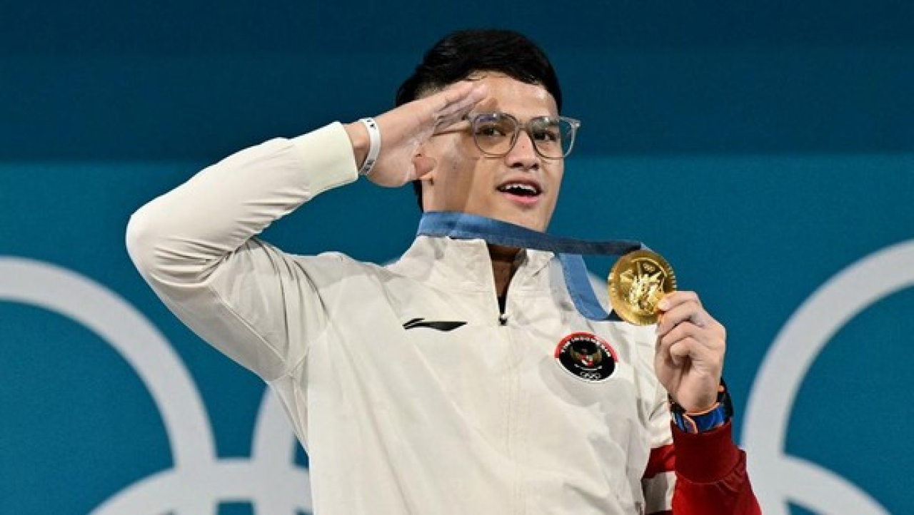 Emas Kedua Indonesia di Olimpiade Paris 2024, Disumbangkan Lifter Rizki Juniansyah