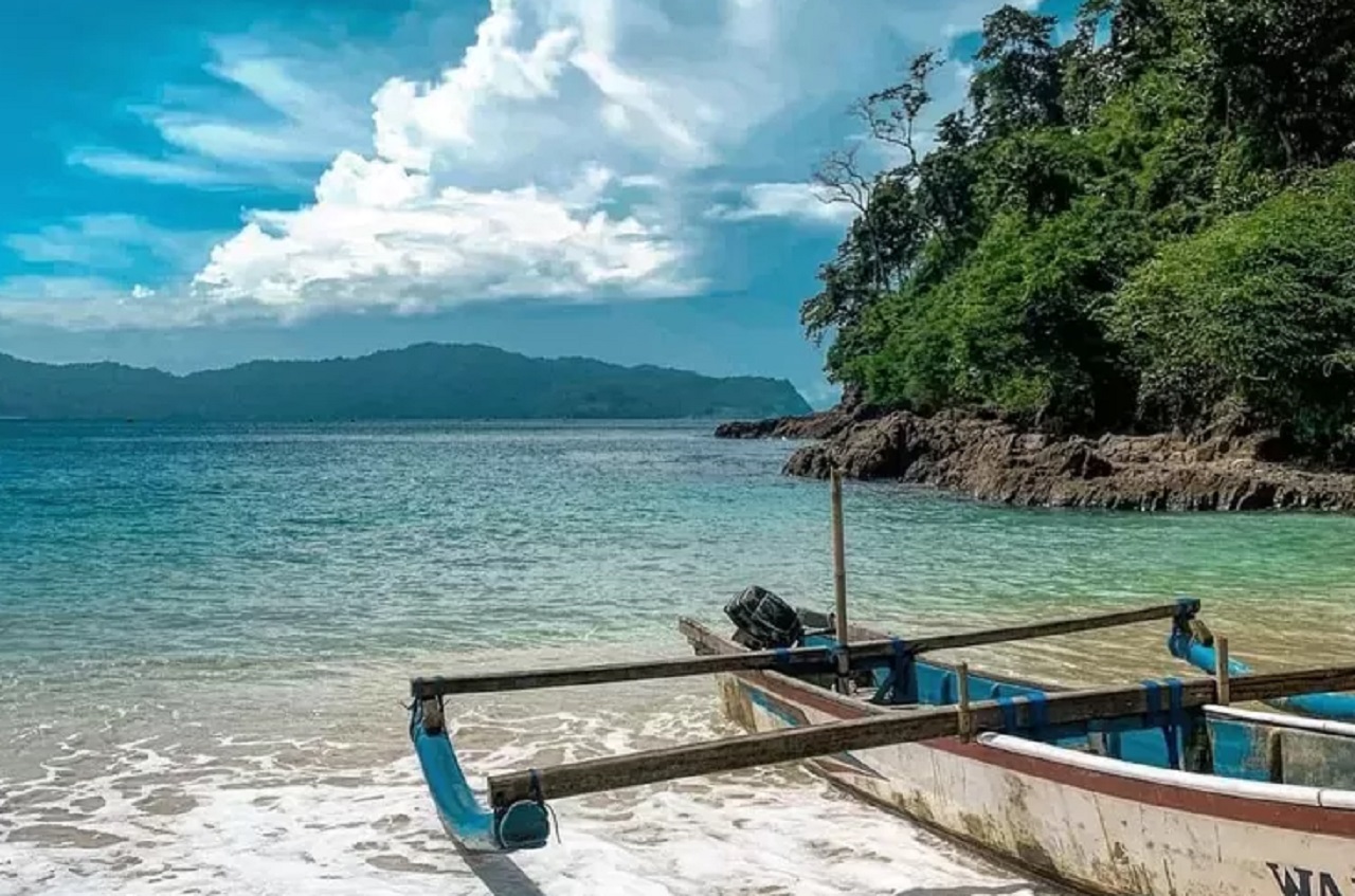 Kegiatan penghijauan di pesisir pantai Mbah Drajid Desa Wotgalih Kecamatan Yosowilangun Kabupaten Lumajang. SP/ LMJ