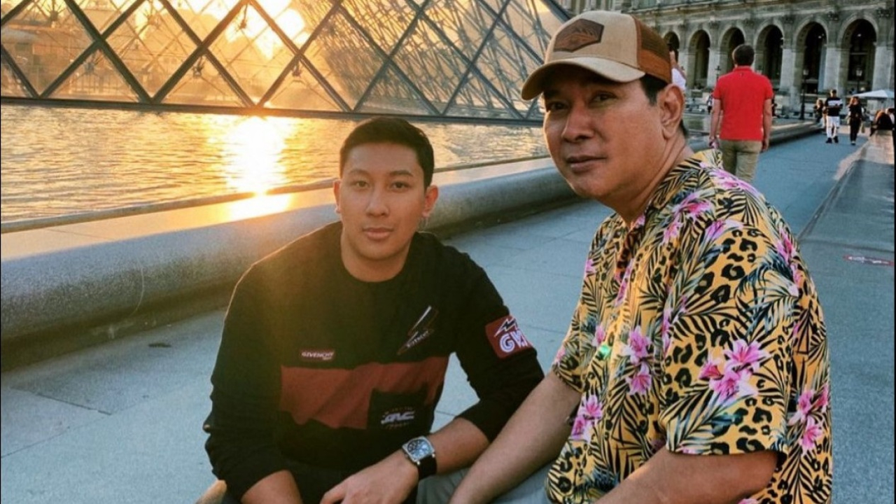 Tommy Soeharto bersama anaknya, Darma Mangkuluhur, yang kini mempunyai gurita bisnis dalam bidang Golf.