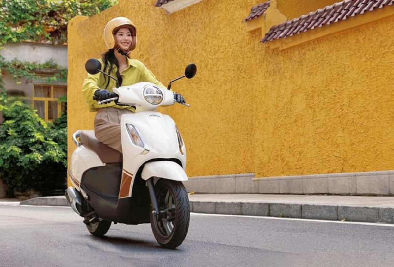 Honda Spacy 125 kembali meluncur di Pasar China dengan gaya retro. SP/ JKT