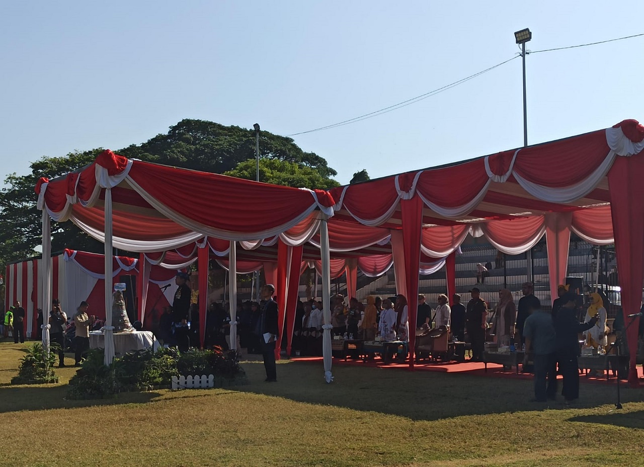 Pemkot Probolinggo gelar upacara Hari Jadi ke 665 Tahun di Stadion Bayuangga Kota Probolinggo Rabu (04/09/2024). SP/ WAN