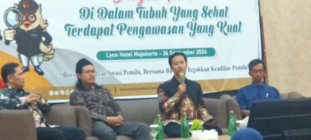 Bawaslu Kota Mojokerto kenggelar kegiatanMerajut Kolaborasi Pengawasan Partisipatif Bersama Komunitas