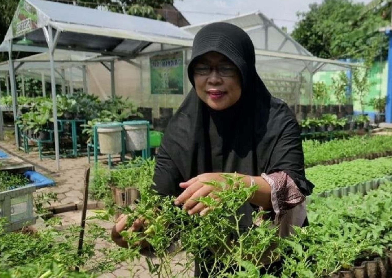 Warga Kelurahan Manisrejo, Kota Madiun berkompetisi dalam Program Kampung Iklim (Proklim). SP/ MDN