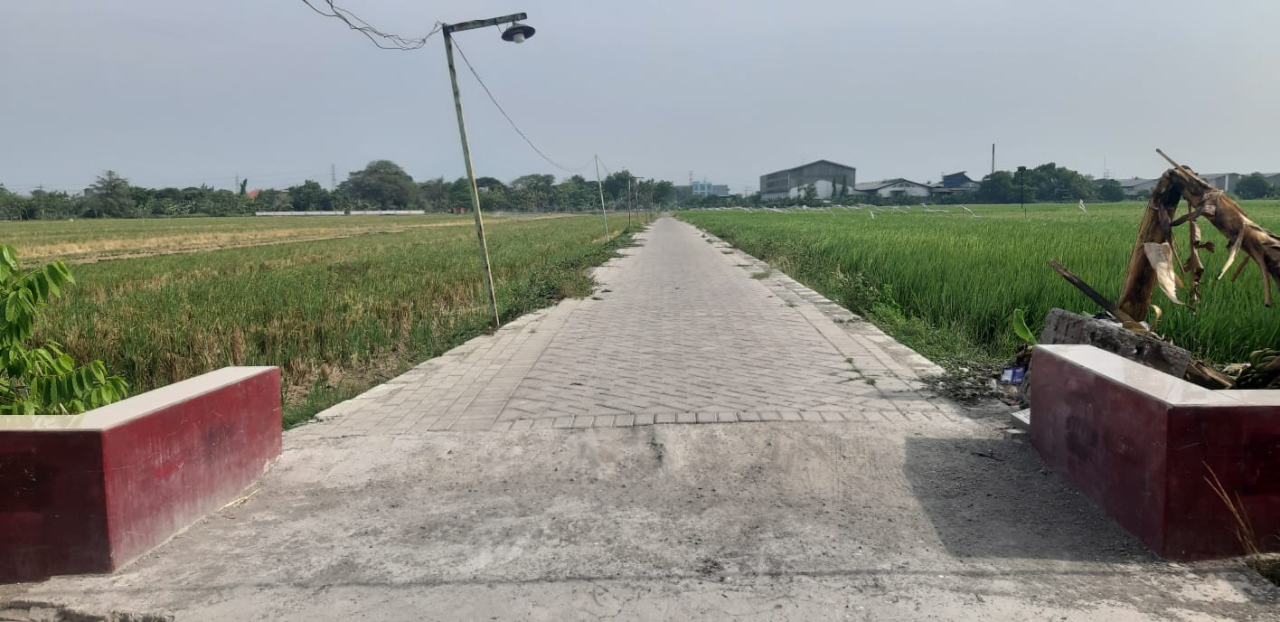 Pembangunan jalan usaha tani (JUT) di RT 15 RW 04, Dusun Melati, Desa Jeruklegi. SP/JUM