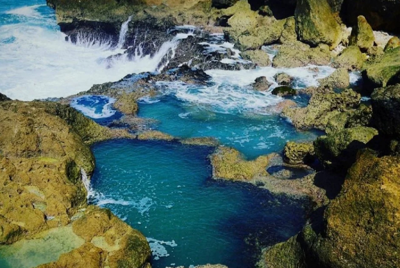 Pantai Kedung Tumpang yang terletak di Desa Pucanglaban, Kecamatan Pucanglaban, Kabupaten Tulungagung. SP/ TLG
