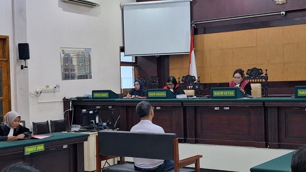 Sidang kasus dugaan penggelapan CV MMA di Pengadilan Negeri Mojokerto