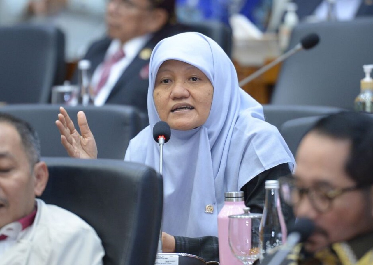 Anggota Badan Legislasi (Baleg) DPR RI dari Fraksi Partai Keadilan Sejahtera (PKS) Dapil Jawa Timur 1 (Surabaya-Sidoarjo), Reni Astuti. SP/ RIKO