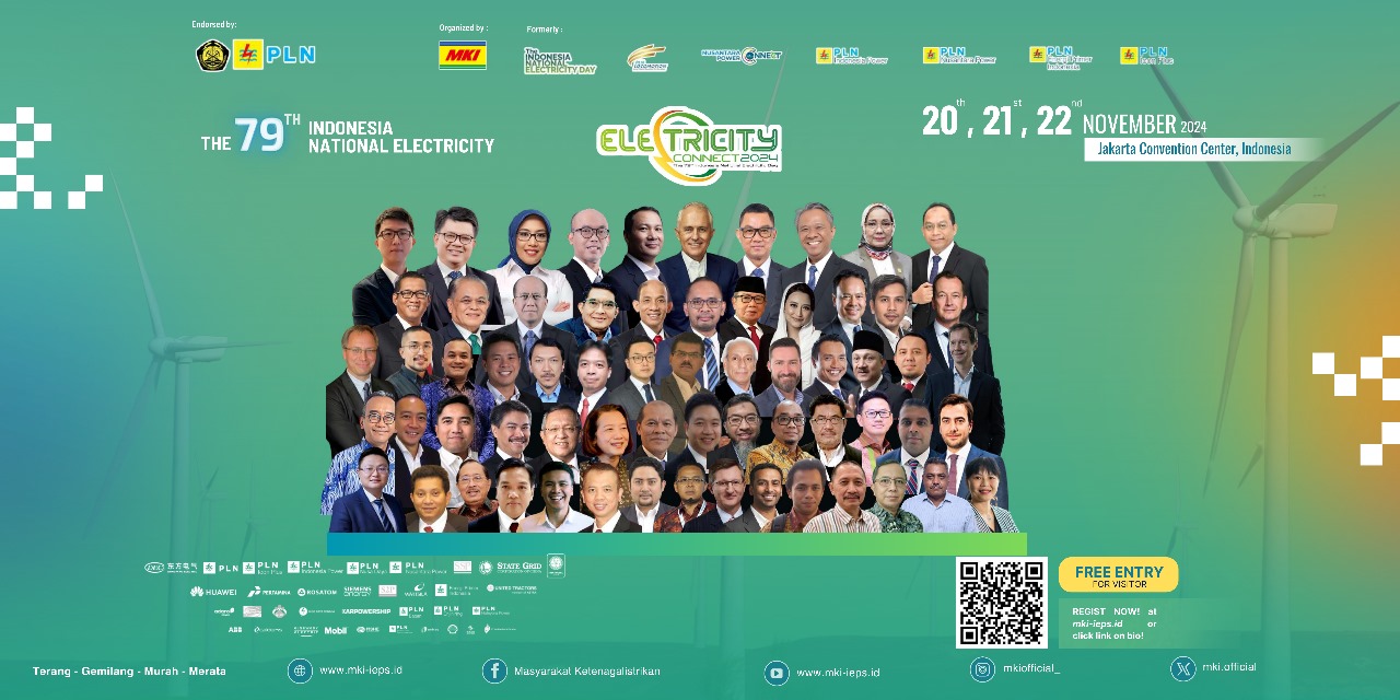 Konferensi dan pameran sektor ketenagalistrikan terbesar di Asia Tenggara akan digelar dalam ajang bertajuk Electricity Connect 2024 di Jakarta Convention Center pada 20-22 November 2024. Foto/Humas PLN