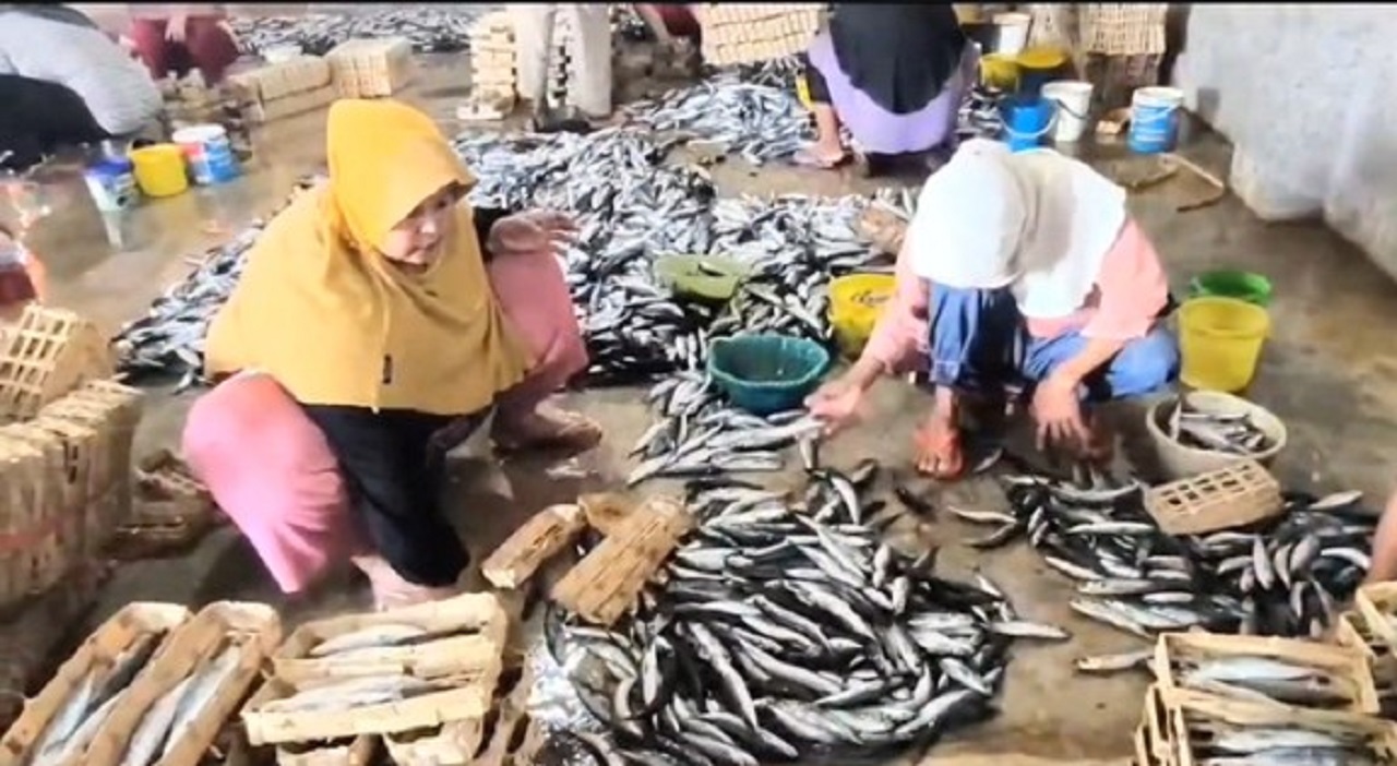 Ilustrasi. Pelaku UMKM pindang ikan laut di Lamongan, Jawa Timur. SP/ LMG