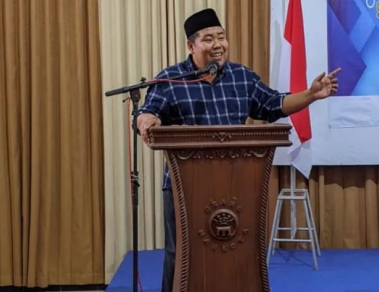 Koordinator Jaringan Pendidikan Pemilih Untuk Rakyat (JPPR) Kabupaten Lamongan, M. Nadhim. SP/MUHAJIRIN 