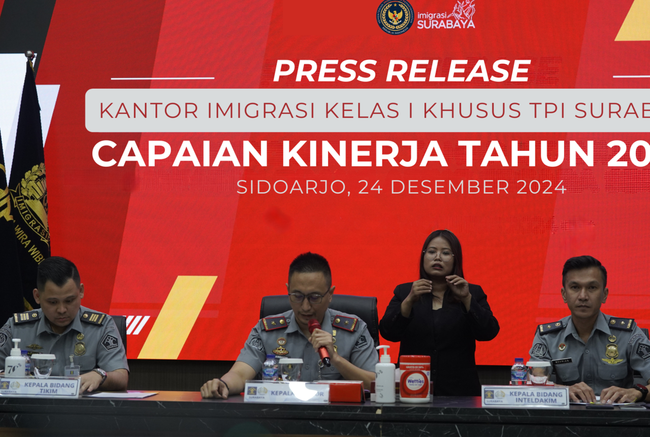 Kepala Kantor Imigrasi Kelas I Khusus TPI Surabaya, Ramdhani. SP/ NI