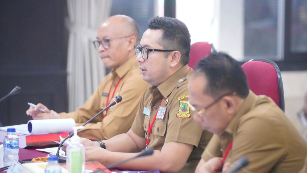 Pj Wali Kota Mojokerto Moh. Ali Kuncoro saat melakukan paparan di Kemendagri RI