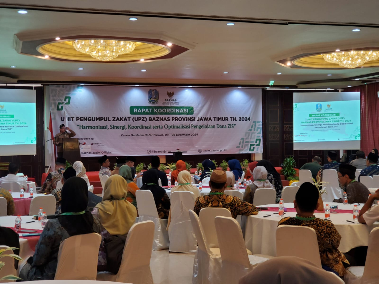 Optimalisasi Zakat Tahun 2024” di Hotel Panda Gardenia, Trawas, Mojokerto. Rabu (4/12/12) siang.