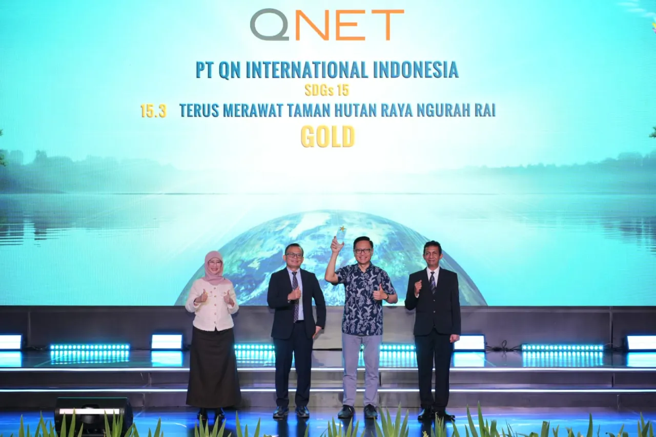 Bantu Tingkatkan Ekosistem Pantai, QNET Raih Gold Di Ajang Indonesia SDGs Award 2024