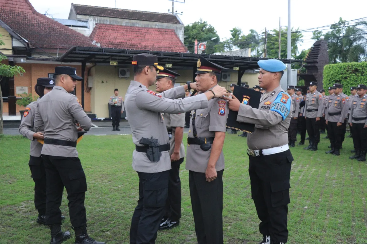 Kapolres Blitar Kota Lakukan Sertijab Kasat Reserse Narkoba