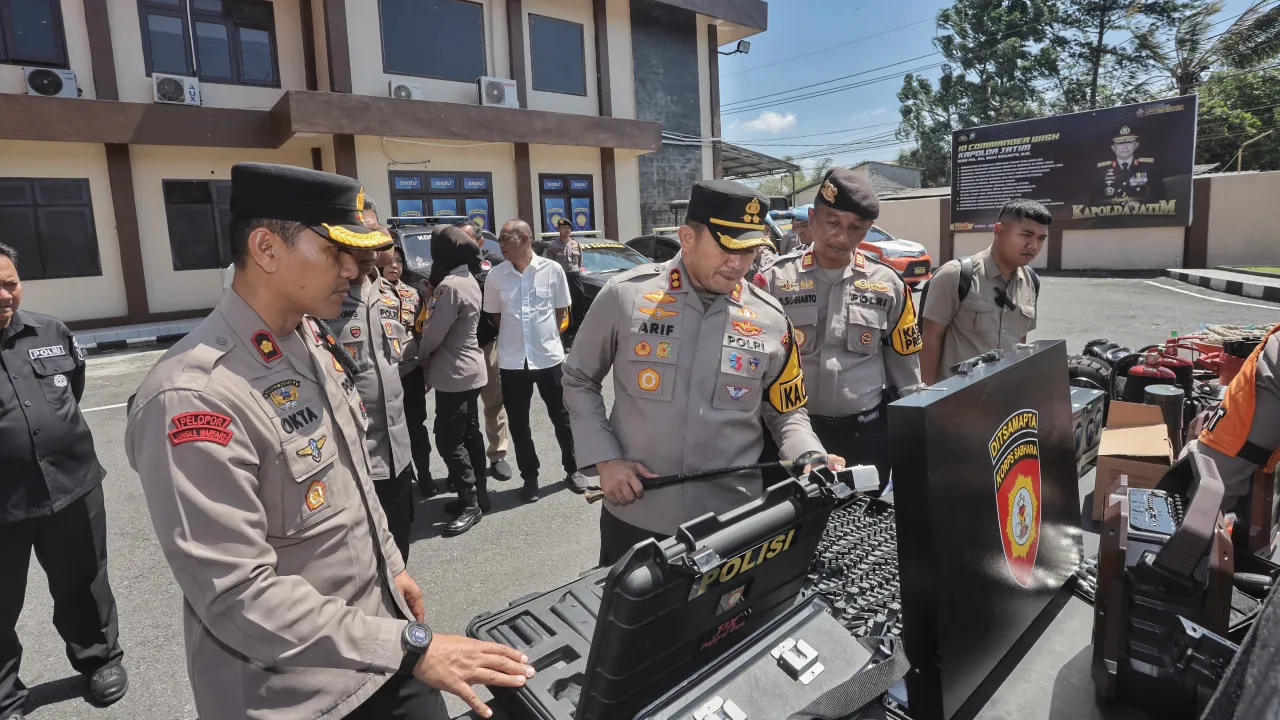 Kapolres Blitar Cek Sarpras Sat Samapta