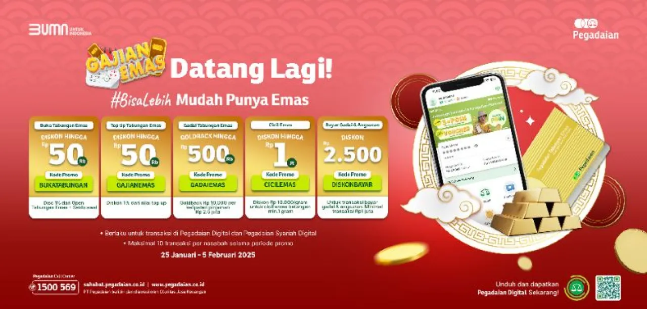 Baca juga : Gadai Emas Bisa Dapat Goldback