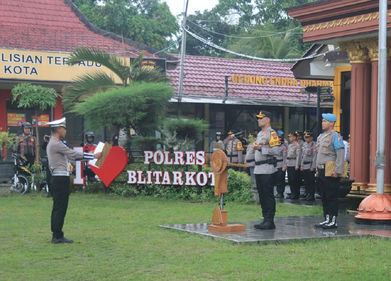 Gelar Operasi Semeru 2025, Polres Blitar Kota Ciptakan Keselamatan Pengguna Jalan Raya