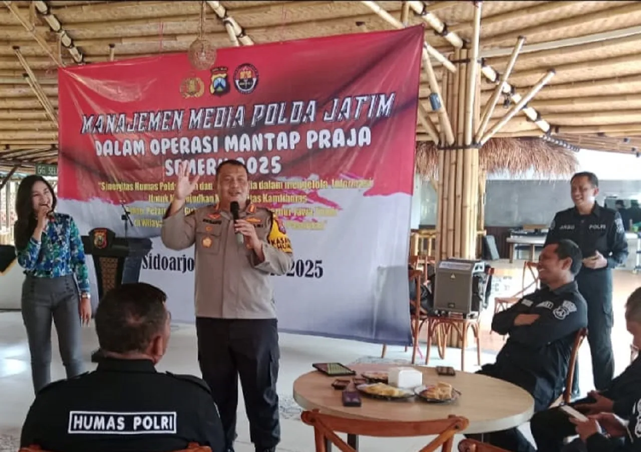 Manajemen Media Polda Jatim Dalam Operasi Mantap Praja Semeru 2025
