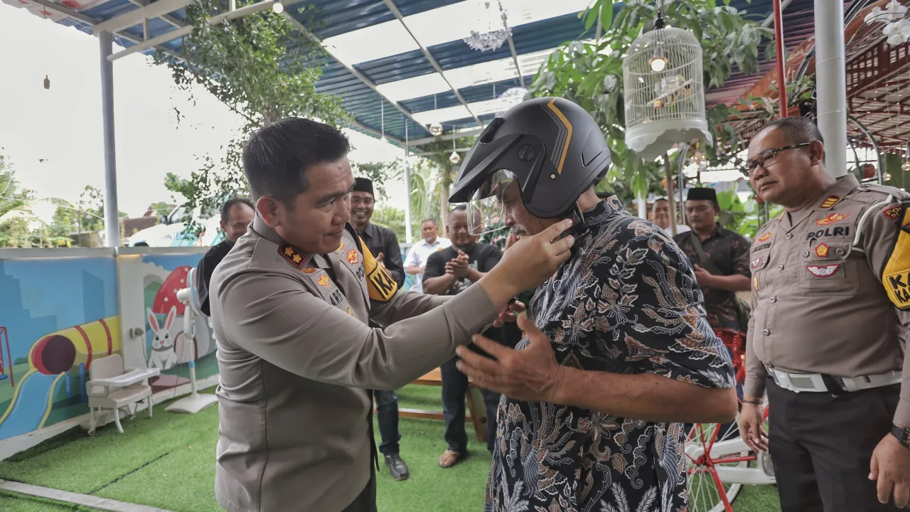 Polres Blitar Sosialisasikan Keselamatan Berkendara Kepada Perguruan Silat