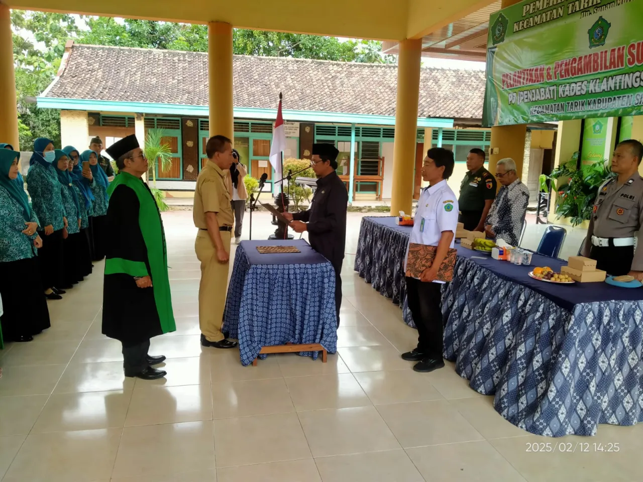 Lantik Pj Kades Klantingsari, Camat Tarik Minta Koordinasi dengan Lembaga Desa