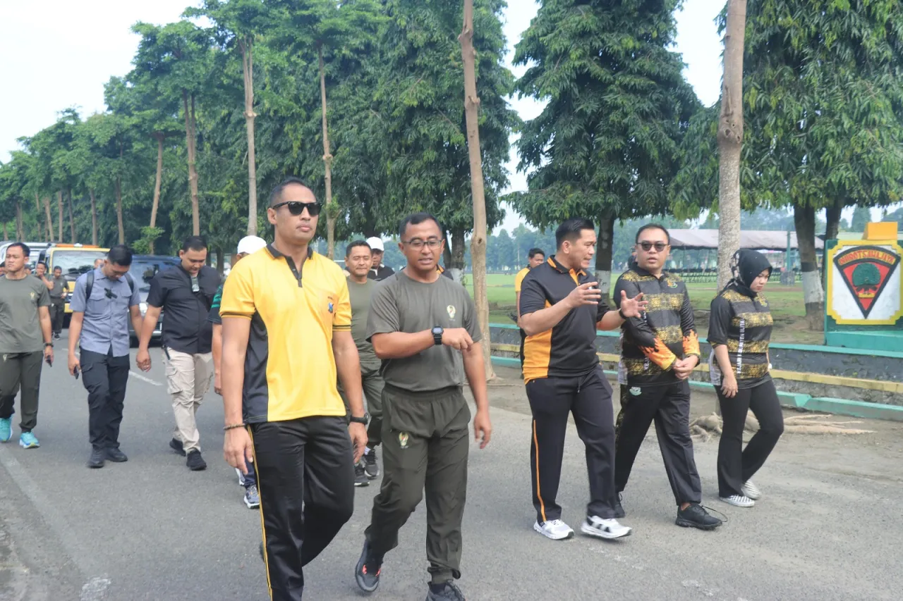 TNI-Polri di Blitar Raya Gelar Olahraga Bersama