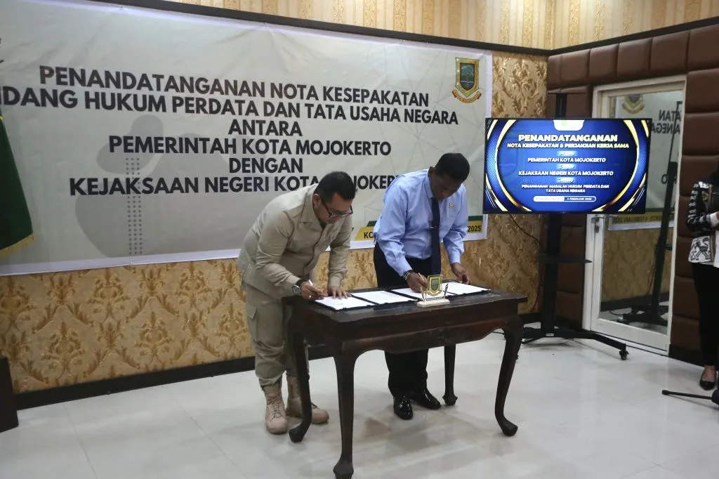 Perkuat Pengawasan Hukum Bidang Perdata dan TUN, Pemkot Mojokerto Gandeng Kejari