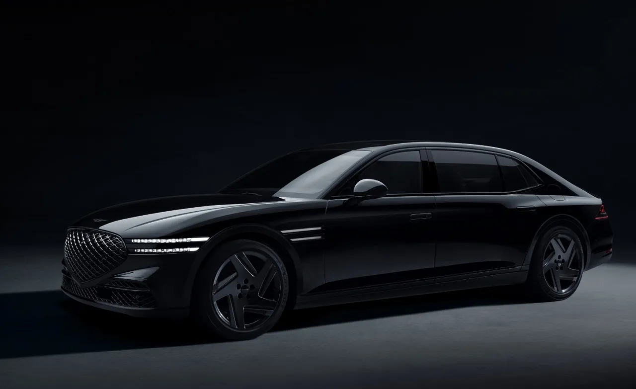 Mewah Serba Hitam, Genesis G90 Long Wheel Base Black Meluncur di Korea