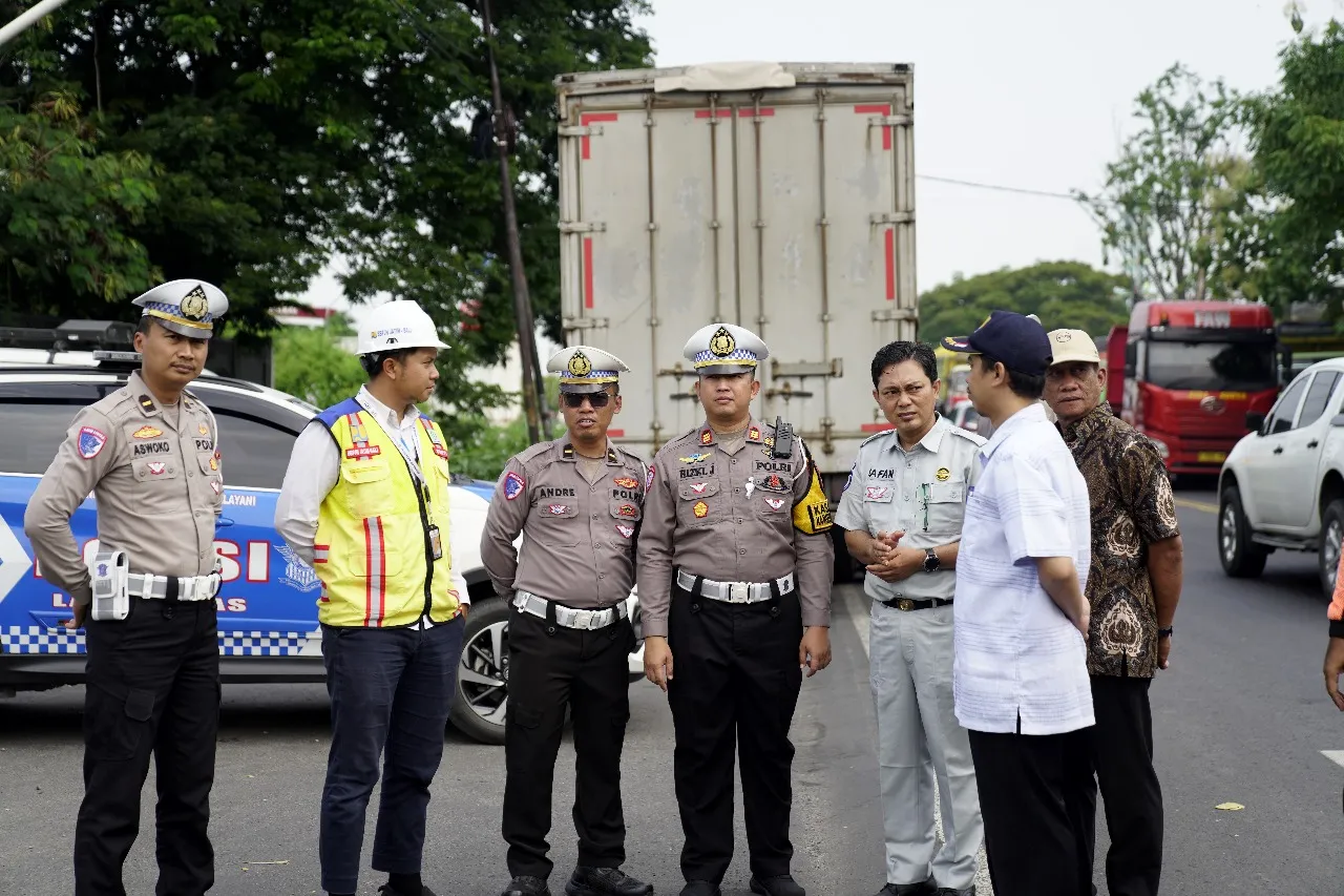 Jalur Blockspot dan Trouble Spot Duduksampeyan Jadi Perhatian Tim Survei Arus Mudik Polres Gresik