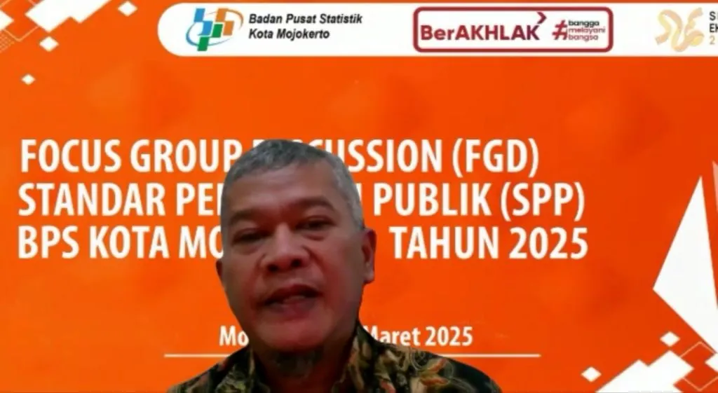 FGD Secara Daring, BPS Kota Mojokerto Review Standart Pelayanan Publik 2025