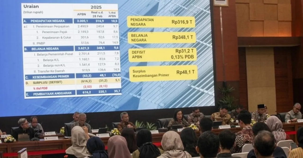 APBN Hingga Februari 2025 Defisit Rp 31,2 Triliun, Masih Target Desain Menkeu