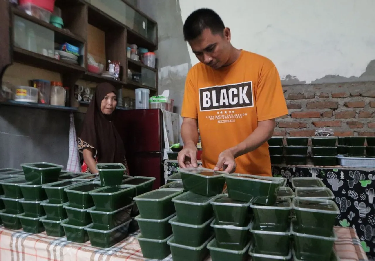 Jadi Takjil Ramadhan Favorit, Penjualan Cincau di Ponorogo Laris Manis