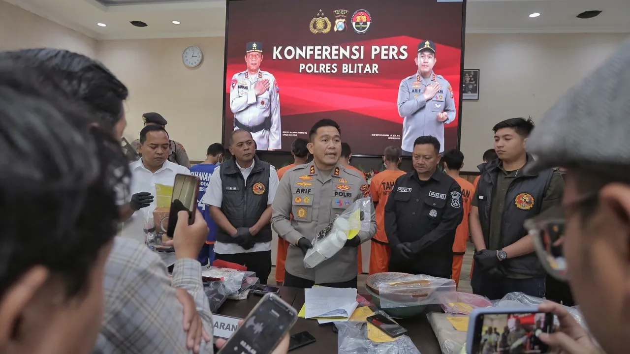 Selama Bulan Ramadhan 2025 Polres Blitar Ungkap Berbagai Kasus Kriminal