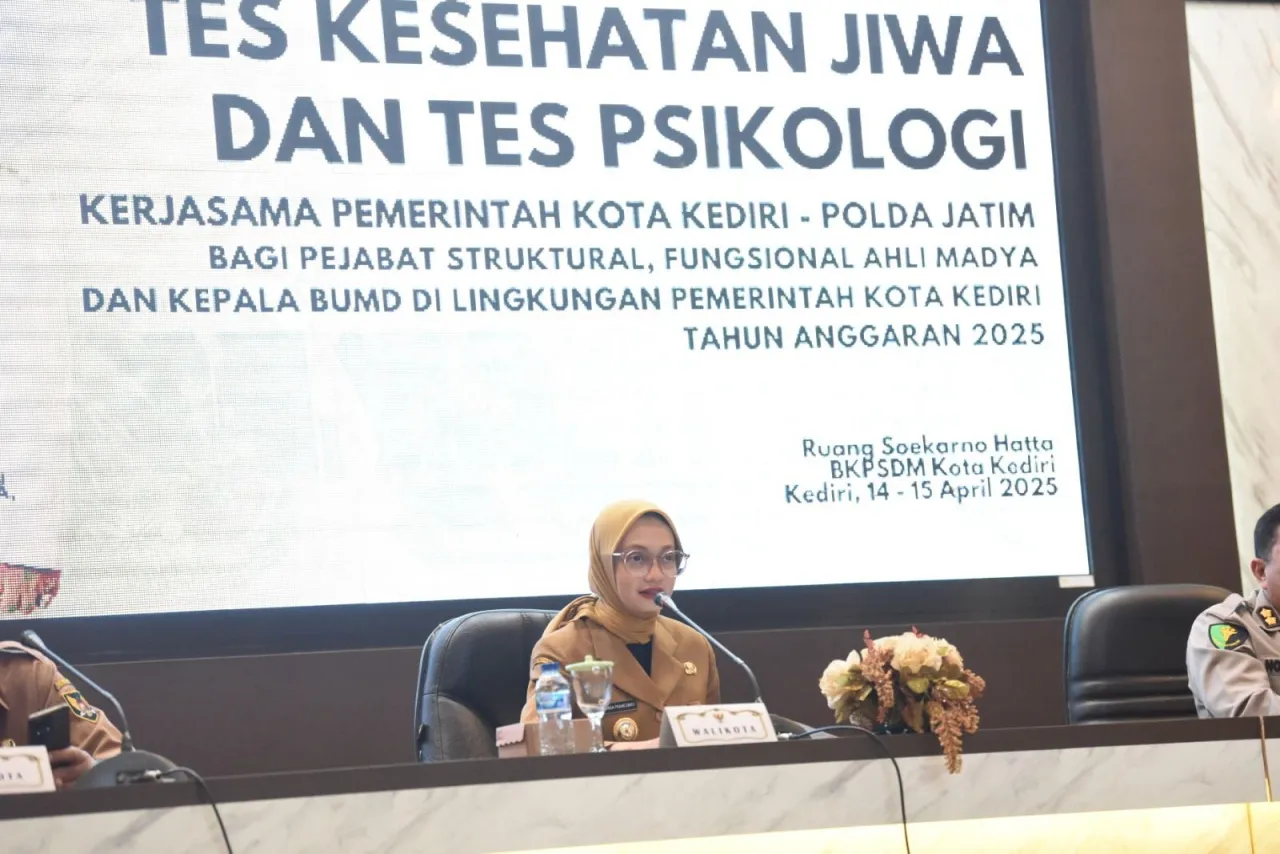 Gandeng Tim Polda Jatim, Pemkot Kediri Gelar Tes Kesehatan Jiwa dan Psikologi ASN