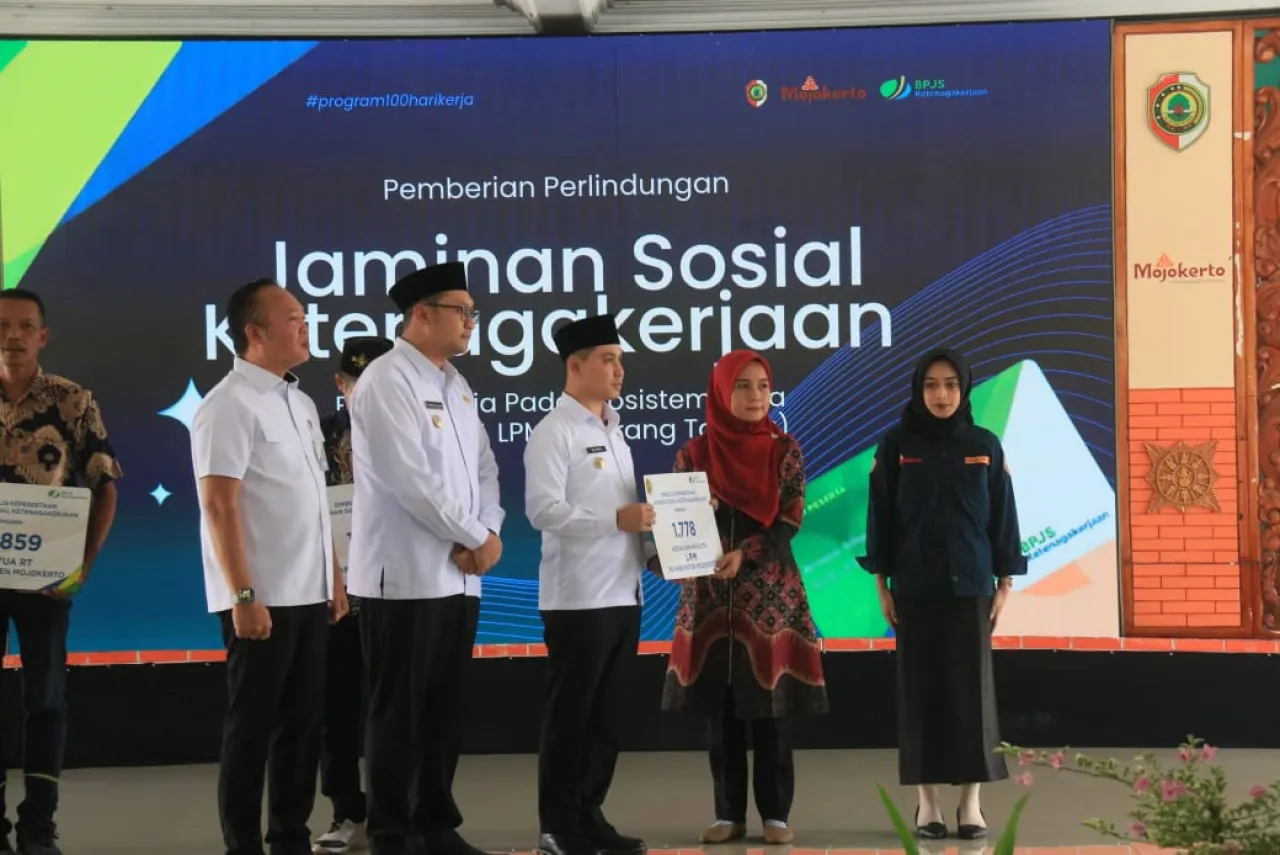 Pemkab Mojokerto Anggarkan 1 M untuk Kesejahteraan 15.358 Pekerja Ekosistem Desa