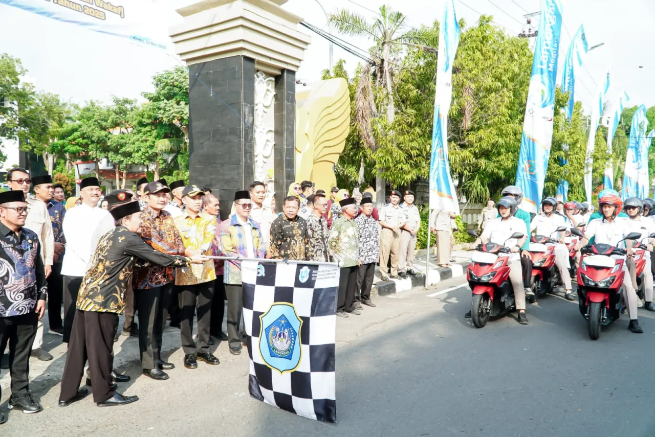 Ada 200 Laskar Gema Tawaf Diberangkatkan, Mempercepat Sertifikasi Tanah Wakaf di Lamongan