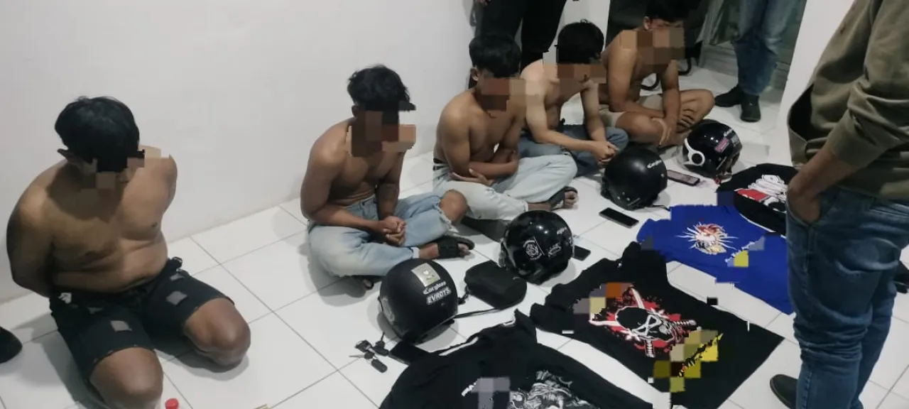 Bikin Onar, Lima Oknum Anggota Perguruan Silat Diamankan Polres Blitar