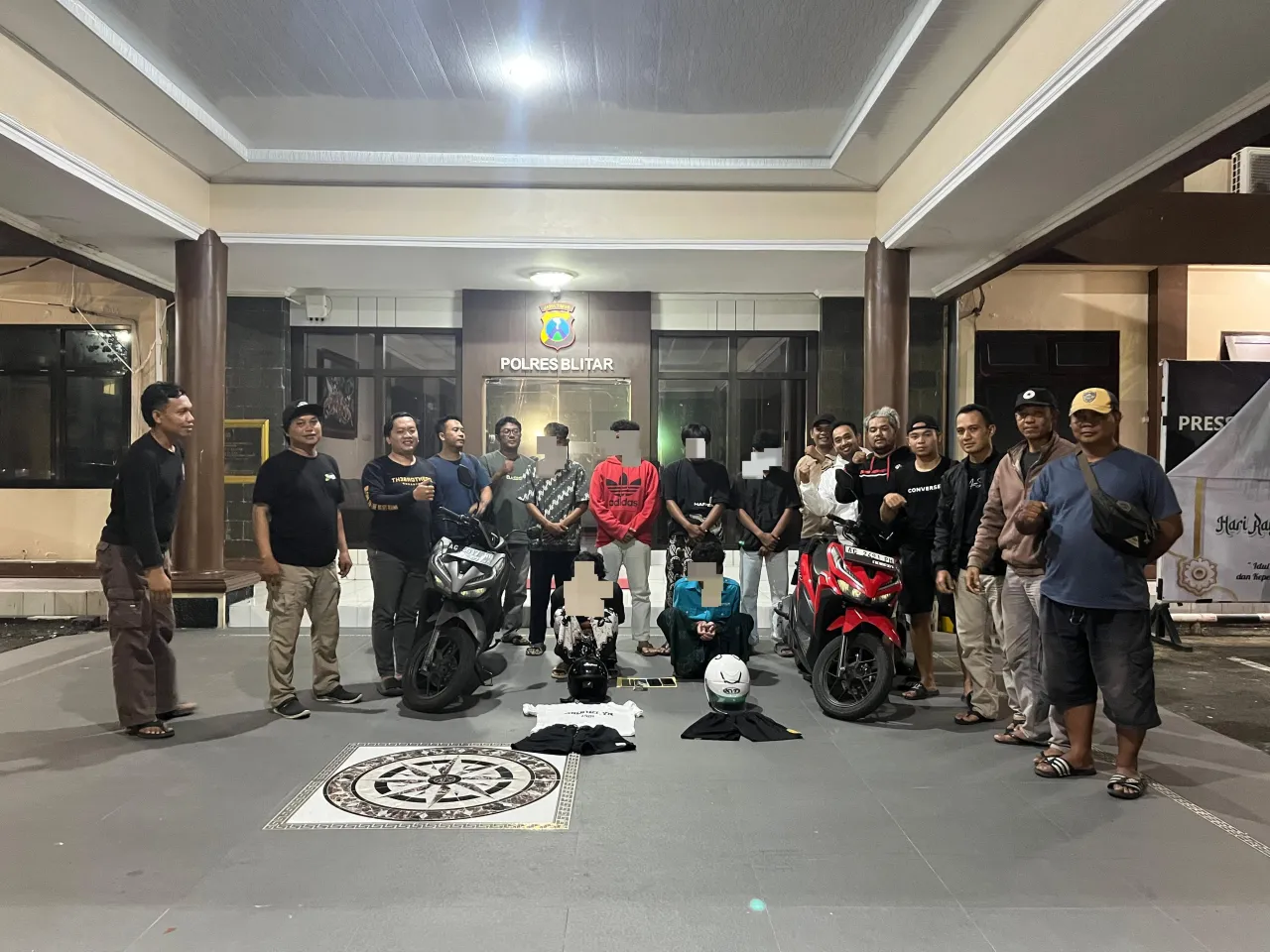 Polres Blitar Ringkus 6 Pelaku Pengeroyokan di Kanigoro
