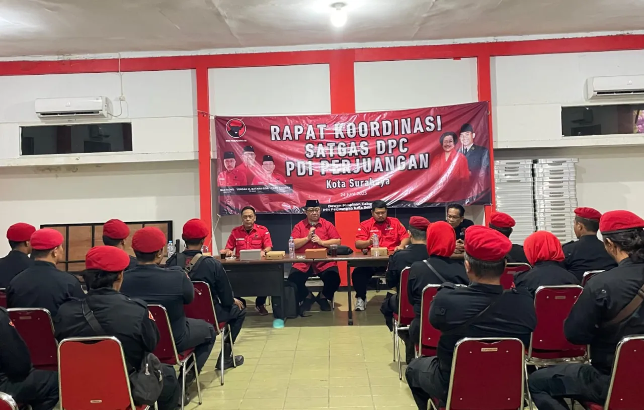 Satgas PDIP Surabaya Gelar Konsolidasi Amankan Kebijakan Partai
