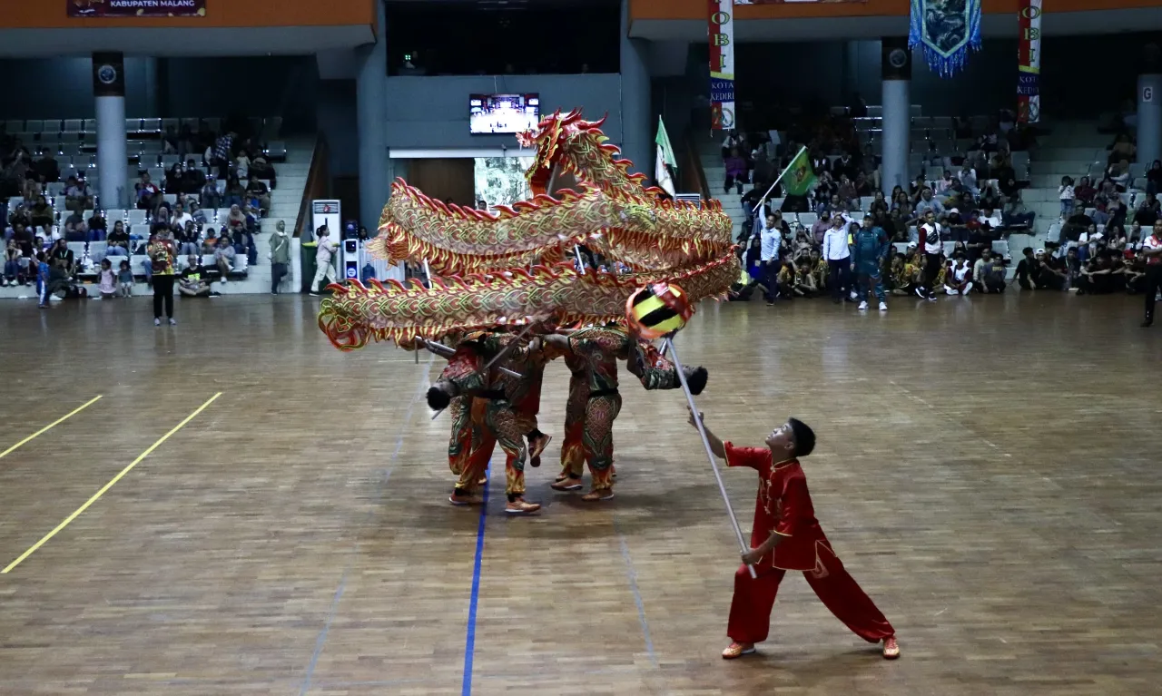 Jadi Pendatang Baru di Porprov Jatim IX 2025, Cabor Barongsai Kota Kediri Langsung Raih Juara Umum