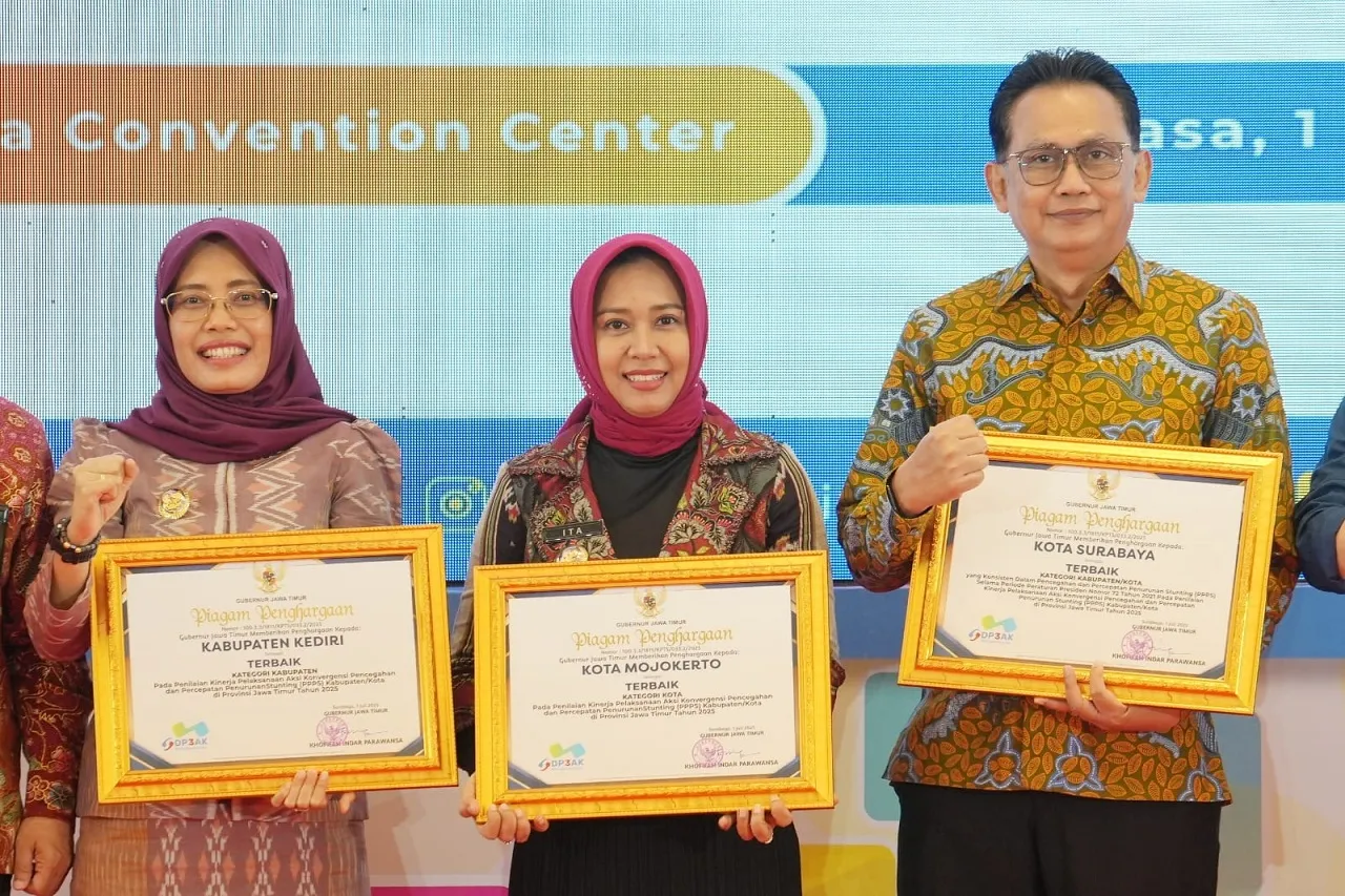 Kota Mojokerto Raih Predikat Penanganan Stunting Terbaik se-Jawa Timur